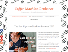 Tablet Screenshot of coffeemachinereviewer.com
